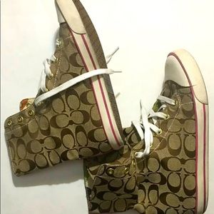 Coach Bonny 8 1/2B high top sneakers